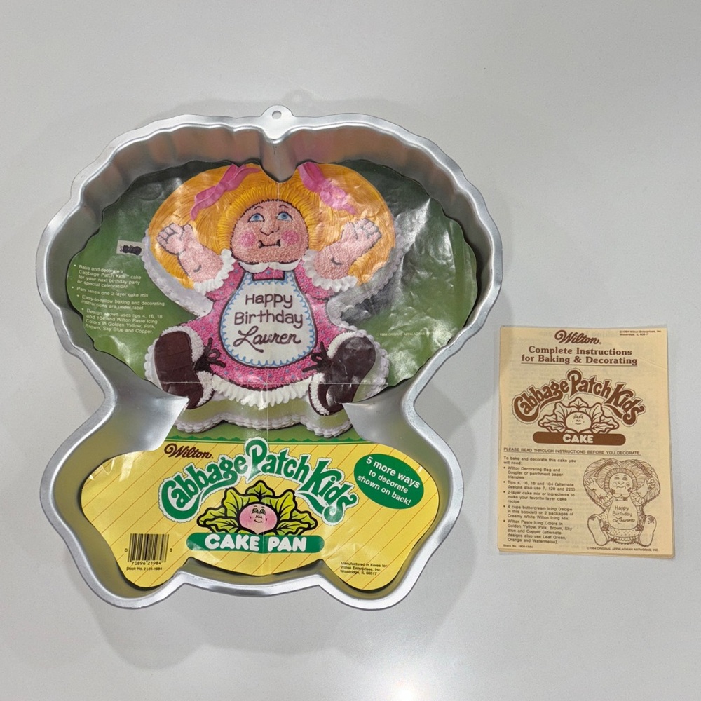 Vintage 1984‎ Wilton Cabbage Patch Kids Cake Pan 2105-1984